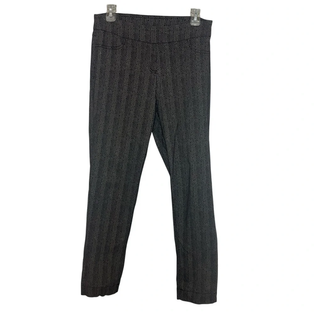 Slimsation by Multiples Pull On Herringbone Print Pants Size 8